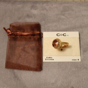 Cubic Zirconia Women's Size 8 Ring by CBC - New